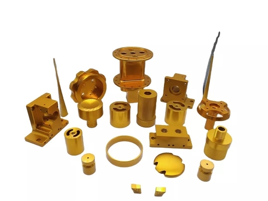 Engineering Spare CNC Machining Service 1mm Gold Plated CNC Aluminum Parts