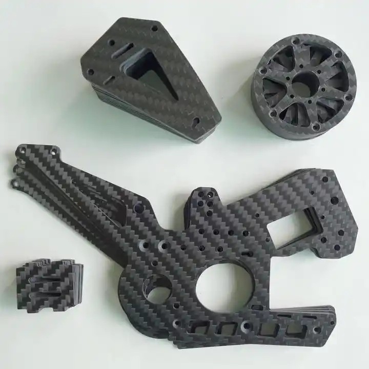 OEM/ODM Custom Carbon Fiber CNC Cutting Machining Parts For FPV Drone Kit Frame