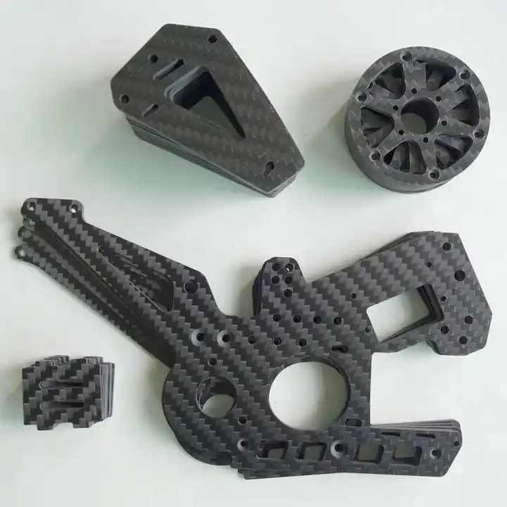 OEM/ODM Custom Carbon Fiber CNC Cutting Machining Parts For FPV Drone Kit Frame